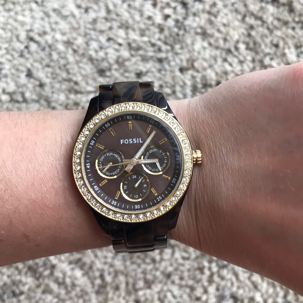 Fossil Tortoise Shell Watch - image 1